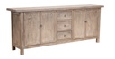 LOTUS & JADE 4 DOOR 3 DRAWER BUFFET - RECLAIMED PINE