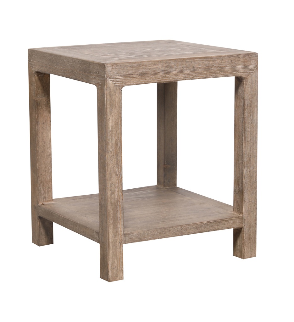 LOTUS & JADE END TABLE - PINE