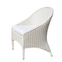 NOOSA OUTDOOR WICKER w/OUTDOOR SEAT CUSHION - WHITE