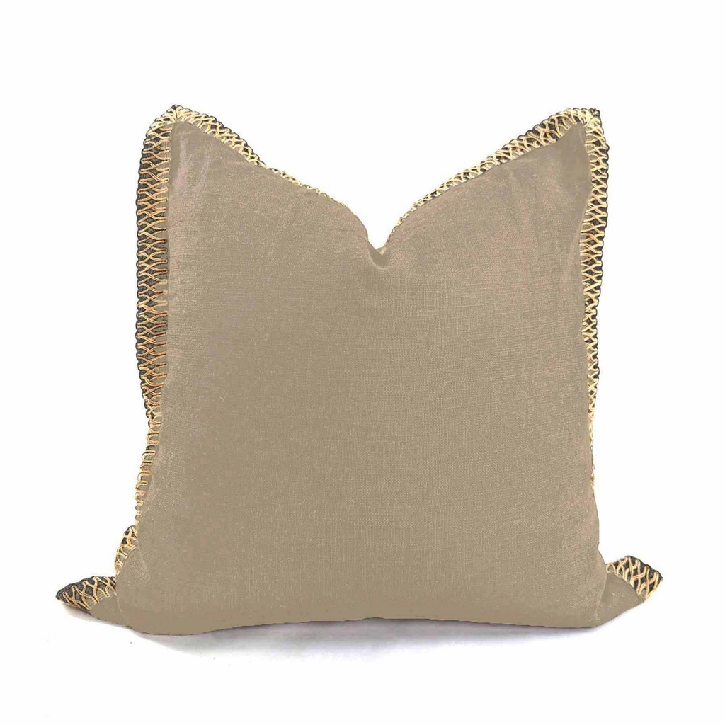 CUSHION COVER - JUTE FLANGE - NATURAL