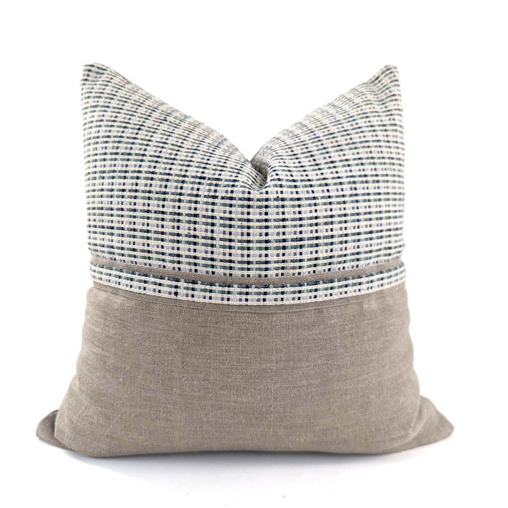 CUSHION COVER - TWEED - CHEQUERED / NATURAL