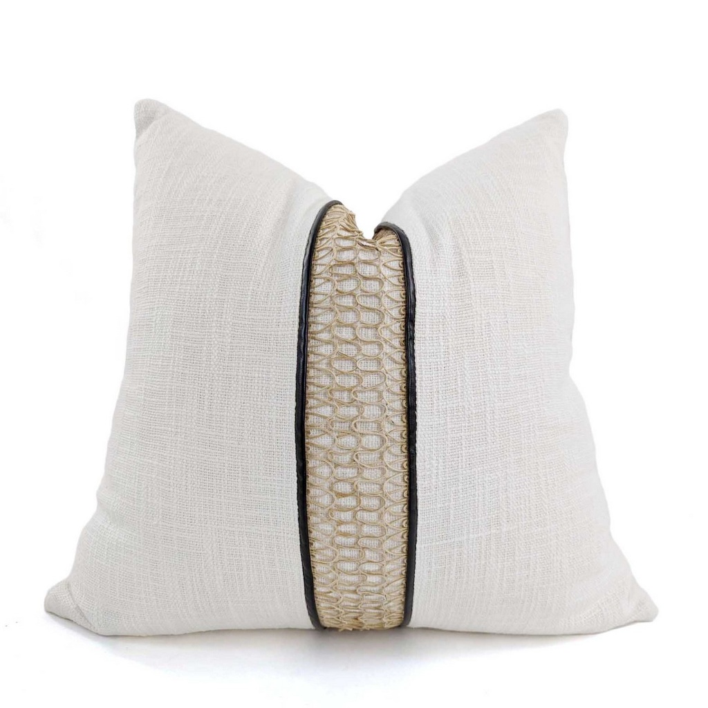 CUSHION COVER - BRAID - CREAM / NATURAL