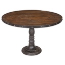 SOLID TEAK ROUND DINING TABLE