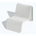 M RELAX OUTDOOR LOUNGER - WHITE - ALU FRAME w/OUTDOOR WICKER