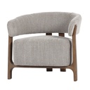 LUNA OCCASSIONAL CHAIR - TAUPE W/ ASH ACCENT LEGS