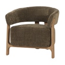 LUNA OCCASSIONAL CHAIR - OLIVE W/ ASH ACCENT LEGS