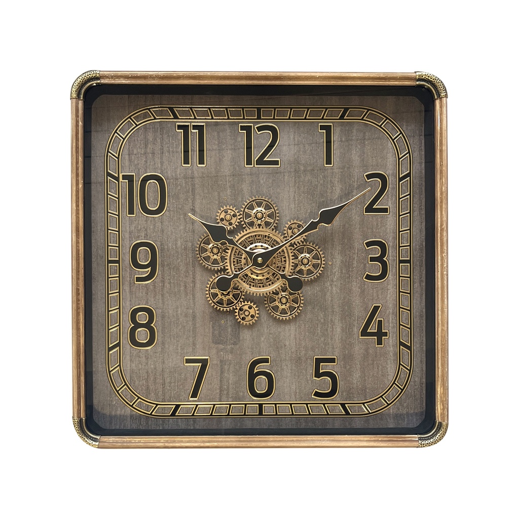 SQUARE GEAR CLOCK