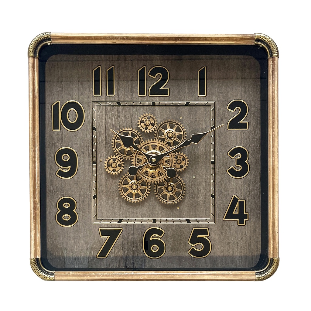 SQUARE GEAR CLOCK