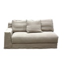 AMALFI 2 SEATER LEFT-BURLAP 100% LINEN