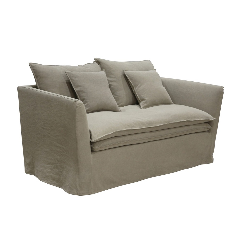 MONTIGO 2 SEATER-TAUPE LINEN /COTTON MIX