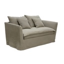 MONTIGO 2 SEATER-TAUPE LINEN /COTTON MIX