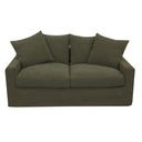 LUCCA 2 SEATER SOFA - OLIVE