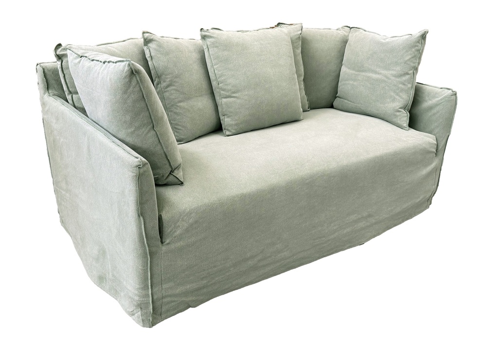 ROXY 2 SEATER SOFA - OLIVE