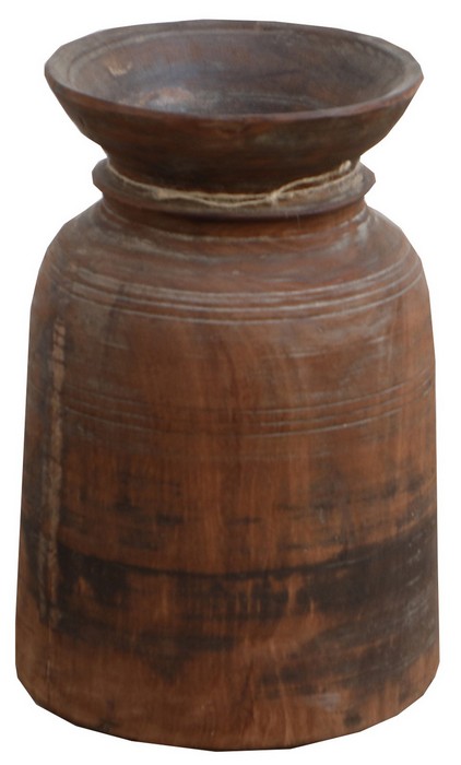 WOODEN VASE