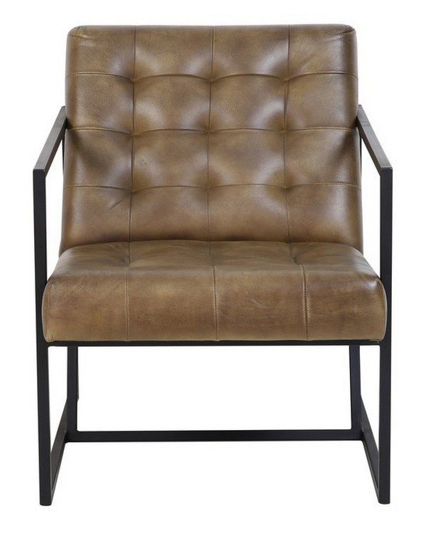 LOFT LEATHER CHAIR - TAN