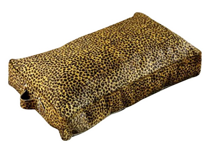 LEOPARD LEATHER PILLOW