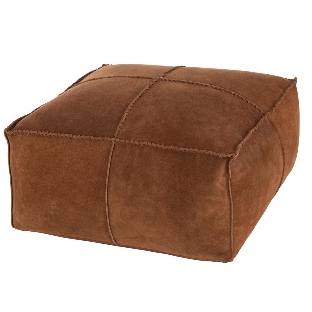 SUEDE LEATHER POOF