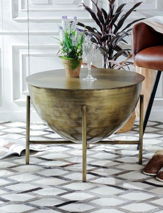 BRASS COFFEE TABLE