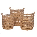 WATER HYACINTH BASKETS SET/3