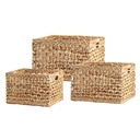 WATER HYACINTH BASKETS SET/3