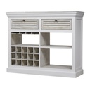 ANTIQUE WHITE DRINKS CABINET - MANGO