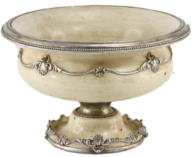 ANTIQUED CREAM URN