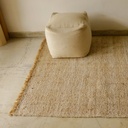 AKIIKO - HANDWOVEN OLIO JUTE RUG WITH FRINGES  - MEDIUM