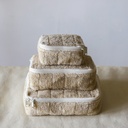 AKIIKO - WHEAT TERRY BOX POUCH - SMALL