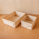 AKIIKO - WOVEN COTTON STORAGE TRAY - MEDIUM