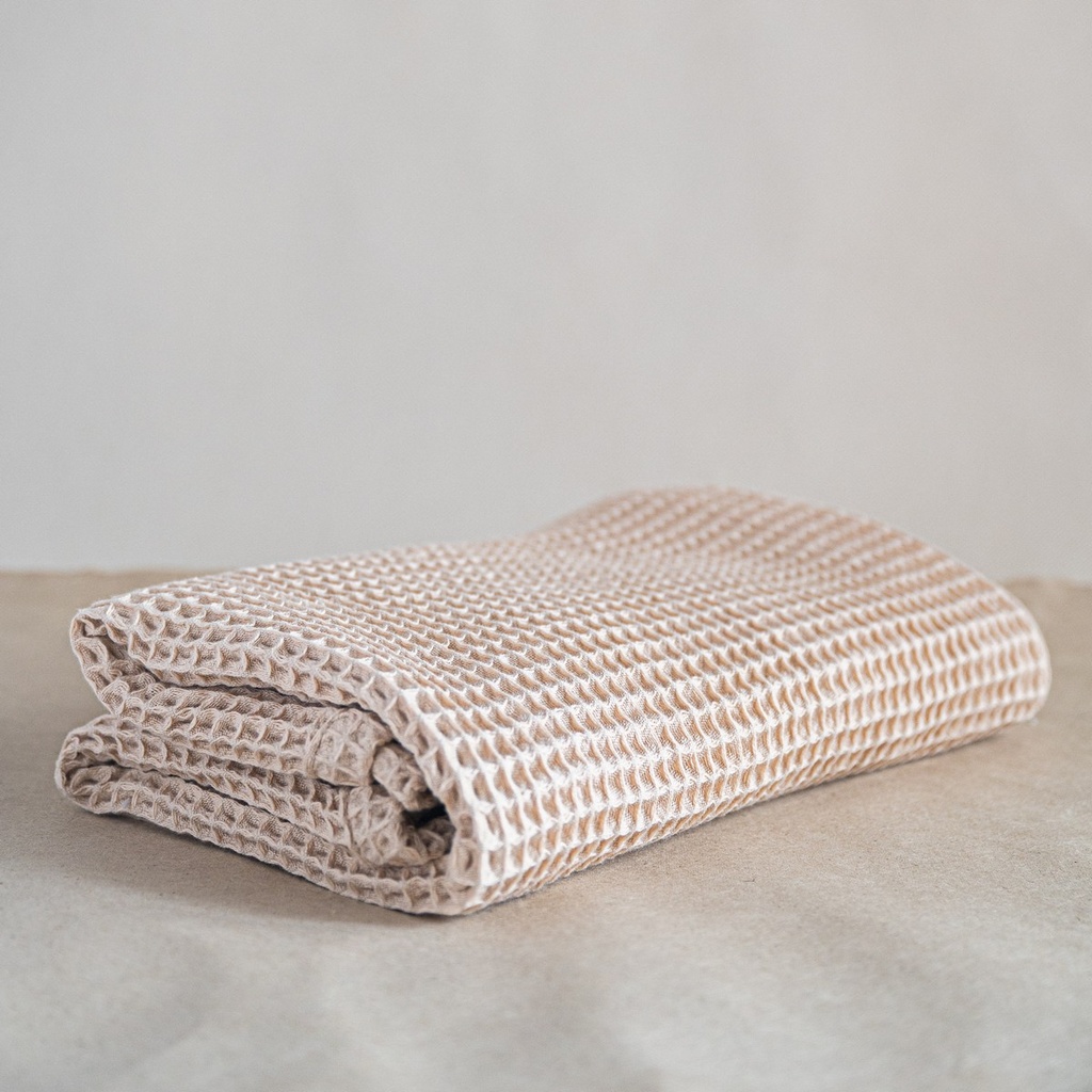 AKIIKO - LATTE WAFFLE BATH TOWEL