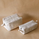 AKIIKO - GRID WAFFLE BLOCK POUCH - LARGE
