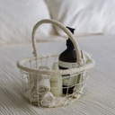 AKIIKO - DOLCE OVAL BASKET WITH HANDLE - SMALL