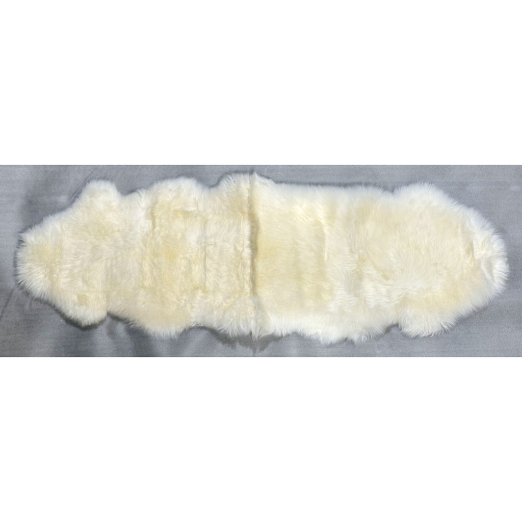 KAIKOURA LONG WOOL DOUBLE NZ SHEEPSKIN - IVORY