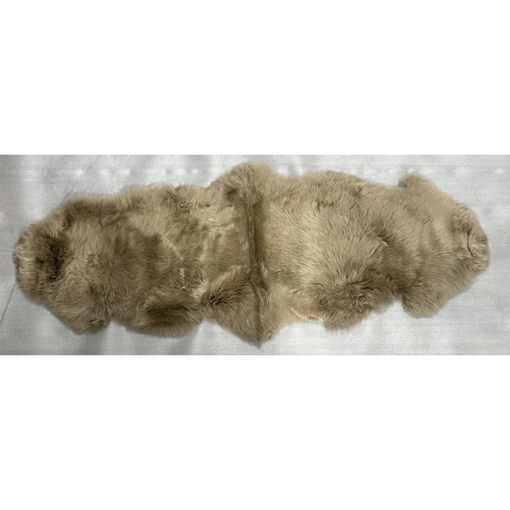 KAIKOURA LONG WOOL DOUBLE NZ SHEEPSKIN - TAUPE