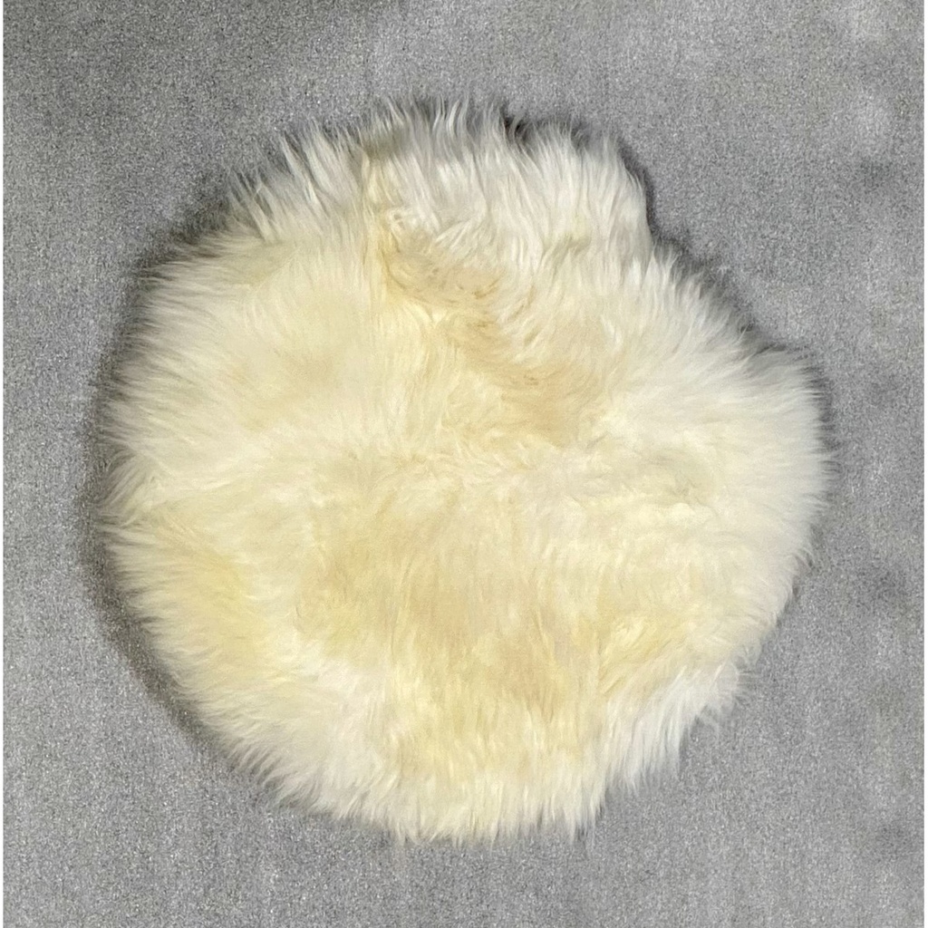 KAIKOURA LONG WOOL SEAT PAD - IVORY