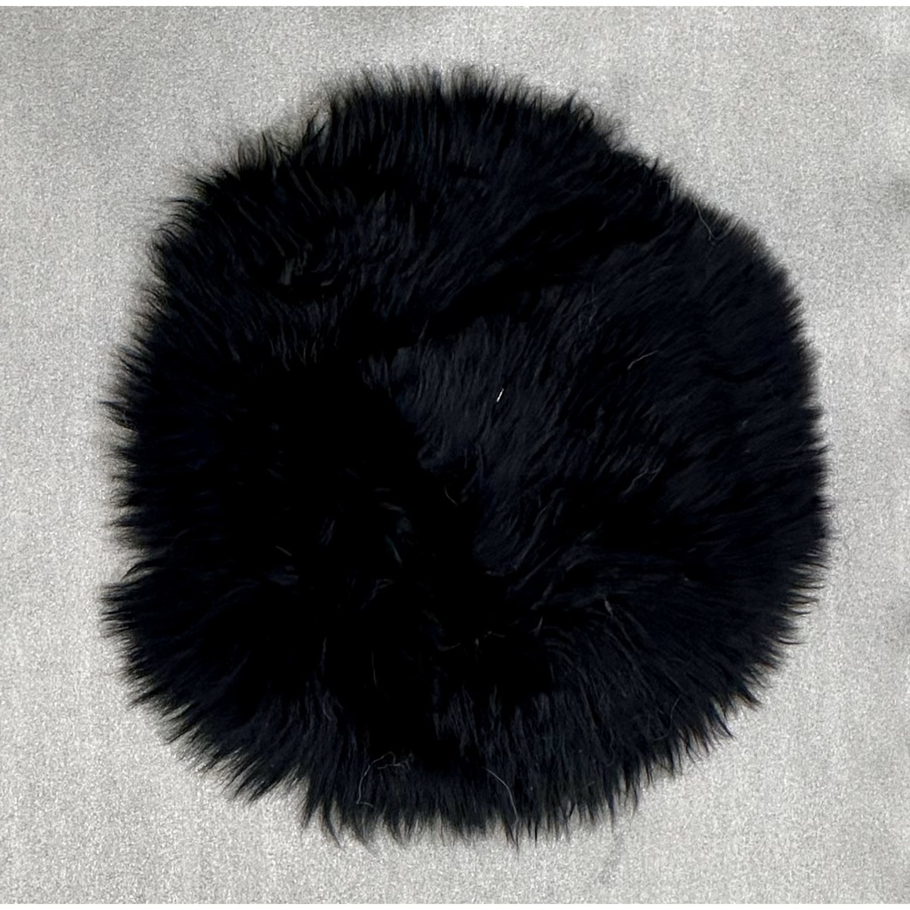KAIKOURA LONG WOOL SEAT PAD - BLACK