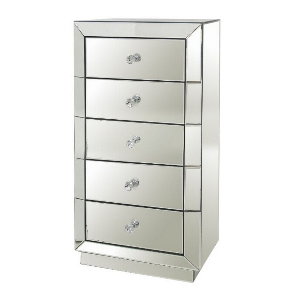 CURIO 5 DRAW MIRRORED TALLBOY