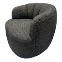 MILLY SWIVEL ACCENT CHAIR - GOLD & BLACK