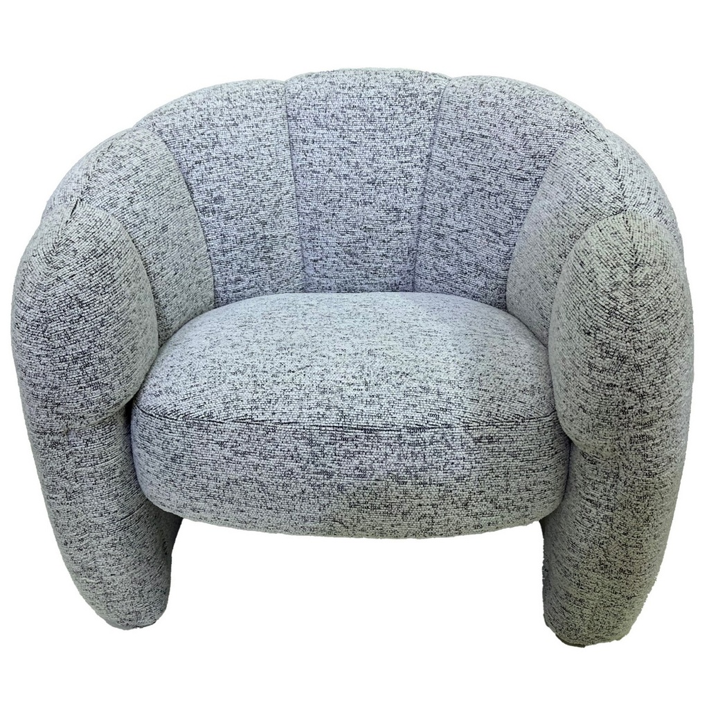 LUNA ACCENT CHAIR - WHITE & BLACK