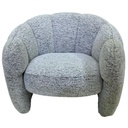 LUNA ACCENT CHAIR - WHITE & BLACK