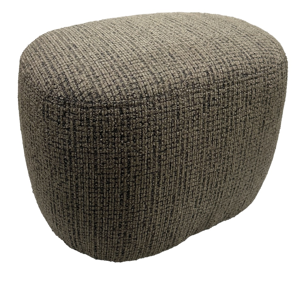 BELLA ACCENT OTTOMAN - CARAMEL & BLACK