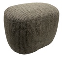 BELLA ACCENT OTTOMAN - CARAMEL & BLACK