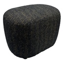 BELLA ACCENT OTTOMAN - GOLD & BLACK