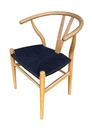 WISHBONE CHAIR - NATURAL / BLACK