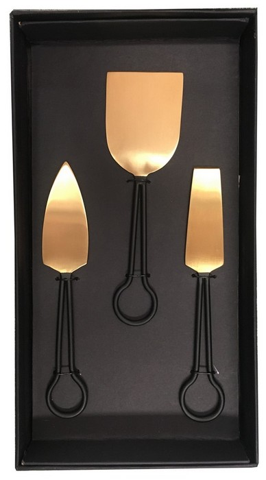 MARVEL CHEESE SET/3 - GOLD EPL, POWDER COATED