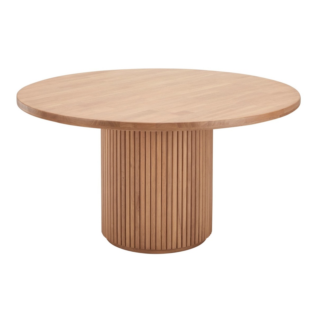 PLYMOUTH ROUND DINING TABLE - RUBBERWOOD SOLID TABLE