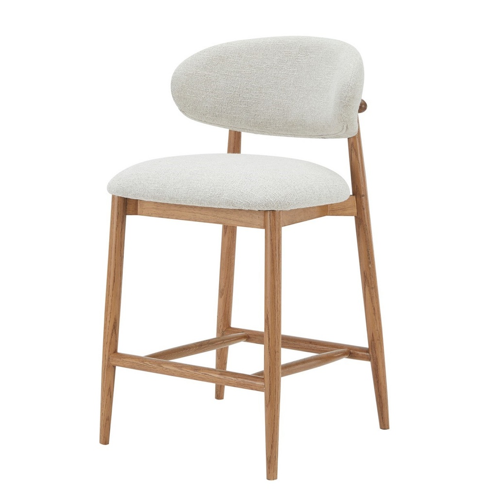 OSCAR COUNTER STOOL - BARSTOOL RUBBERWOOD FRAME