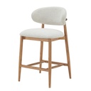 OSCAR COUNTER STOOL - BARSTOOL RUBBERWOOD FRAME