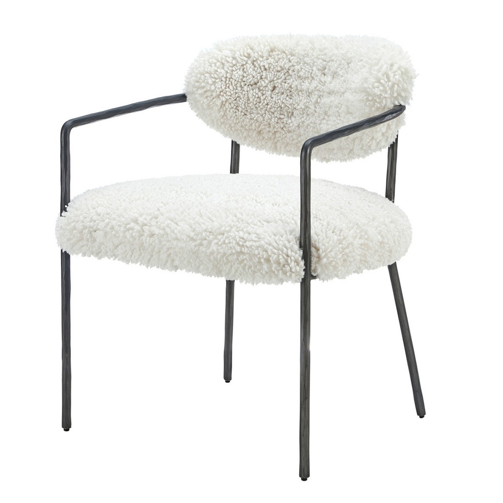 SIENNA FORGED ACCENT CHAIR - FORGED HAMMER FRAME