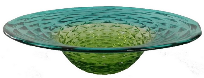 BLUE / GREEN PLATTER - GREEN
